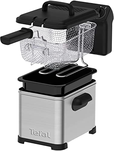 Tefal FR5030 Family Pro Access 4,0L Fritteuse | 3000 Watt | Semiprofessionell mit Öl | herausnehmbarer Ölbehälter | Kühlzonen-Technologie | leichte Reinigung, knusprige Pommes | edelstahl/schwarz