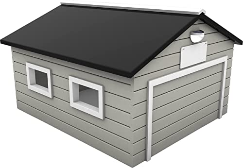 HRobotic Accessoires Echtholz Garage Skandic mit automatischen Tor und Solarbeleuchtung