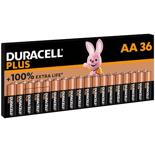 Duracell Plus Batterien AA, 36 Stück, langlebige Power, AA Batterie für Haushalt und Büro [Amazon exclusive]