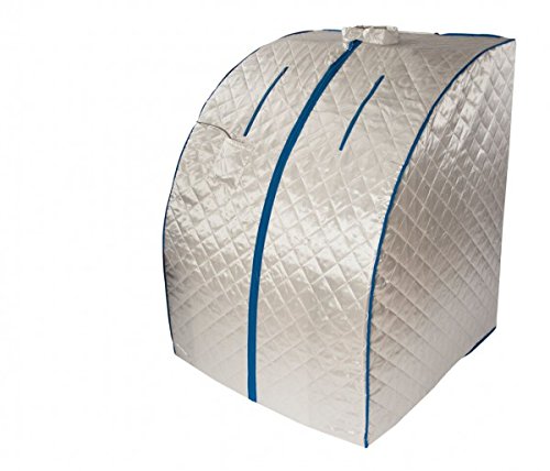 chi-enterprise Mobile Sauna XL DELUXE 1000 W I Portable Infrarotsauna - faltbare, zusammenlegbare, portable Infrarotsauna I Infrarotkabine für 1 Person I mit Campingstuhl