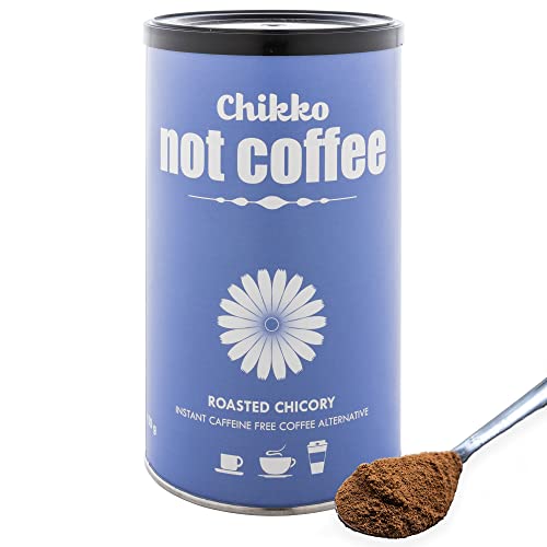 Chikko Not Coffee BIO Zichorienkaffee Instant 150gr - Geröstetem Chicorée Kaffee - Alternative zu Entkoffeiniertem Kaffee - Frei von Zusatzstoffen und Chemikalien - 100% Europäisches Product