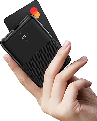 Charmast Mini Power Bank 10000mAh,20W PD3.0 QC4.0 powerbank Klein Aber stark mit led-anzeige USB C Externe handyakkus kompatibel mit iPhone 16 15 14 13 12 X Pro Max Samsung Xiaomi Huawei iPad