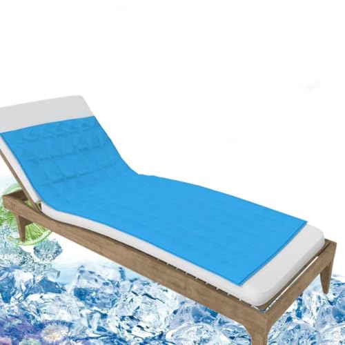 FFTT Pro Gel-Kühlmatte für Erwachsene, Menschen, Kühlmatte für Nachtschweiß und Erhöhung der Schlafqualität, Einzelbett-Bettlaken, Topper, Matte, Kissen, 100 % sichere und saubere Strandmatte (170 x