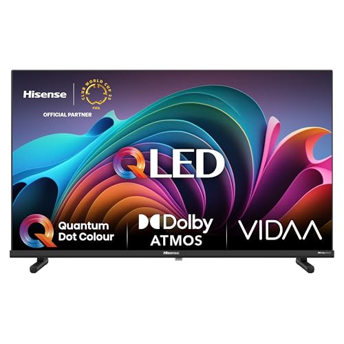 Hisense 32A5NQ 80 cm (32 Zoll) QLED Fernseher Full HD, Smart TV, Triple Tuner, AI Sports Mode, Dolby Atmos, Share to TV, Duale Positionierung, WiFi, Game & Hotel Modus, Schwarz [2024]