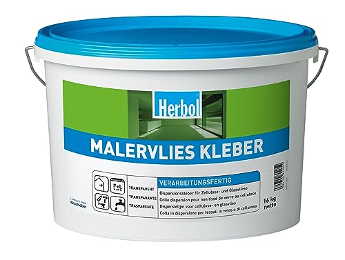 Herbol Fertigkleber Malervlies Renoviervlies Kleber 16kg, transparent