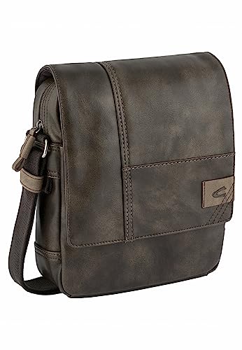 camel active Laos Herren Überschlagtasche Umhängetasche Klein Braun