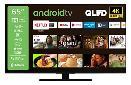 JVC LT-43VAQ6155 43 Zoll QLED Fernseher/Android TV (4K UHD, HDR Dolby Vision, Smart-TV, Triple-Tuner, Bluetooth, WLAN, Google Play Store & Assistant)