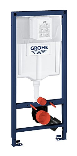 GROHE Rapid SL, Vorwandelement für Wand WC (1,13m hoch, Installationssystem mit Stahlrahmen, komplett vormontiert, inkl. Spülkasten & Befestigungsmaterial, höhenverstellbar), 38528001