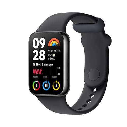 Xiaomi Smart Band 8 Pro Fitness-Tracker, 1,74' AMOLED Display, bis 20 Tage Akku, 5ATM, SpO2 Tracking, Schlaf-und Pulsüberwachung, 150+ Trainings Modi, Schrittzähler, Schwarz