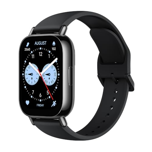 Redmi Watch 5 Lite Smartwatch, 1.96' AMOLED Display, 18 Tage Akku, 150+ Sportmodi, integriertes GPS, Herzfrequenz- und SPO₂-Tracking, 5ATM Wasserdicht, Always-On-Display, Bluetooth-Anrufe, Schwarz