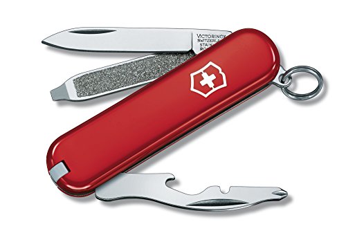 Victorinox Schweizer Taschenmesser Rally, Mini für Schlüsselanhänger, Swiss Army Knife, 9 Funktionen, Klinge, Phillips-Schraubendreher 0/1