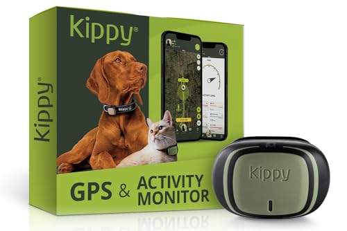 Kippy EVO GPS-Hundefinder für Hunde, wasserabweisend, mit umlaufender Verfolgung, GPS für Hunde mit Benachrichtigungen über Hundeaktivitäten, Dedizierte App, Grün