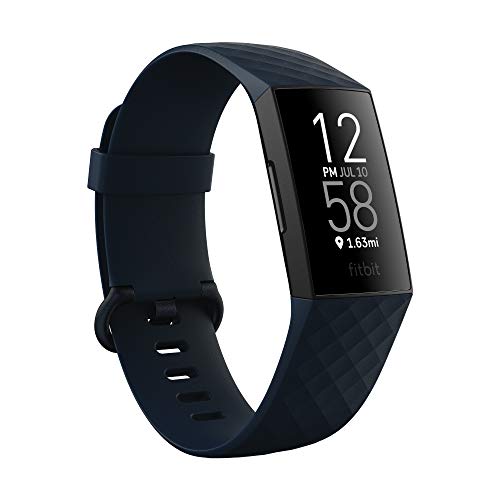 Fitness-Tracker Fitbit Charge 4 mit GPS, Schwimmtracking & bis zu 7 Tage Akkulaufzeit, Storm Blue