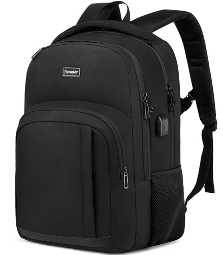 YIORMIOR Schulrucksack Jungen Mädchen Teenager, Rucksack Herren Damen Laptop Rucksack Daypacks für 15.6 Zoll Laptop Business Rucksack mit USB Ladeanschluss 35L