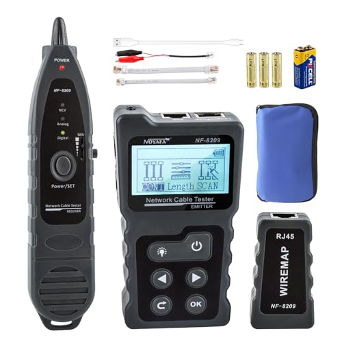 NOYAFA NF-8209 Erweiterte Kabel Tester mit PoE Multifunktions Draht Tracker Netzwerkkabel Tester für LAN CAT5 CAT6 Tracker