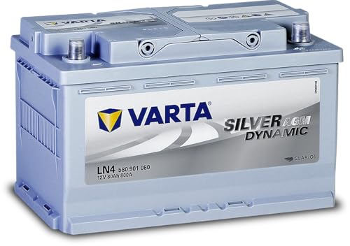 Varta 580901080D852 Silver Dynamic AGM Autobatterien, für PKW, 12 V, 80 Ah, 800 A (EN)