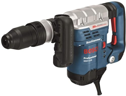 Bosch Professional Schlaghammer GSH 5 (SDS max., Schlagenergie 7,5 J, Leistung 1.100 Watt, inkl. Spitzmeißel, WerkzeugHandwerkoffer)