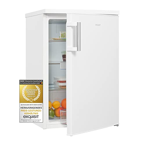 Exquisit Kühlschrank KS516-V-H-010D weiss | Standgerät | 133 l Volumen | 55 cm Breite