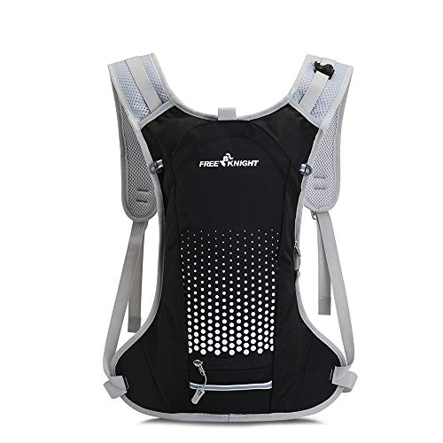 6L wasserdichter atmungsaktiver Fahrrad-Fahrradrucksack mit Helm-Organizer-Tasche, Trinkrucksack zum Radfahren Reiten Laufen WandernLaufen (schwarz)