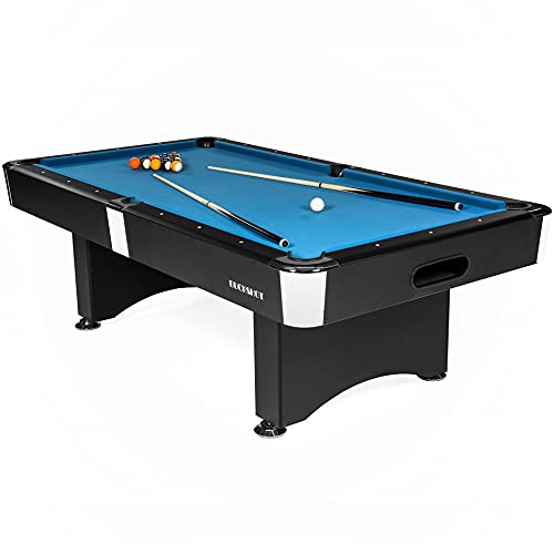 Buckshot Manhattan Billardtisch 7ft – 213 x 122 x 80 cm – Amerikanischer Billardtisch – automatische Rückkehr von Kugeln – Billard mit Zubehör – 110 kg