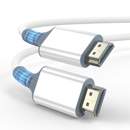 Gulemfy 8K HDMI 2.1 Kabel 2m, 48Gbps Ultra High Speed HDMI Kabel 8K@60Hz 4K@120Hz/144Hz/240Hz eARC HDR10+ Dolby Atmos HDCP 2.3 kompatibel mit PS5/Xbox Series X/Soundbar/LG TV