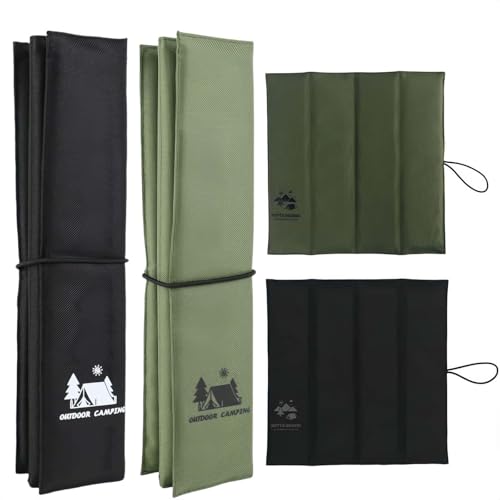 MHwan Sitzkissen Outdoor, 2 Stück Thermo und Wasserdicht Sitzunterlage Outdoor Kinder Erwachsener, Warm, Weich und Bequem Outdoor Sitzkissen Faltbar, mit 2 Aufbewahrungsbeuteln, Maschinenwaschbar