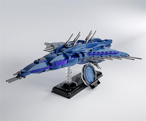 BlueBrixx Pro 106844 – Stargate Wraith Kreuzer aus Klemmbausteinen mit 1037 Bauelementen