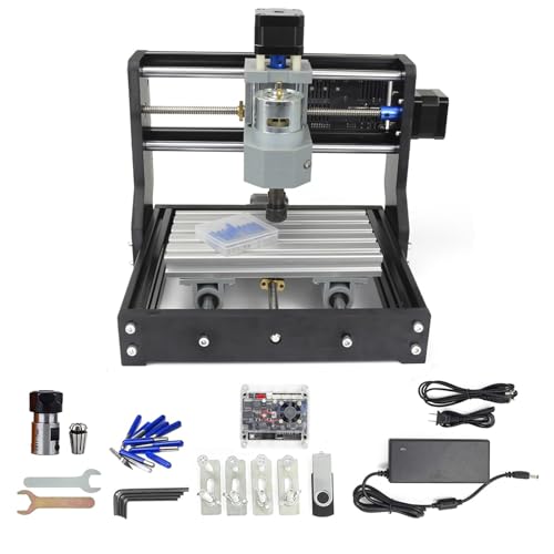 RATTMMOTOR CNC Fräsmaschine 1610 Pro Graviermaschine 3 Achsen CNC Router GRBL Streurung ER11 Engraver für Holz PVC PCB CNC Fräse DIY Gravierung