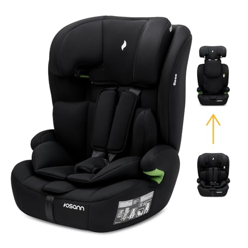 Osann Kinderautositz Resa, Kindersitz ohne Isofix ab 1 Jahr, Autositz von 76 bis 150 cm (Black)