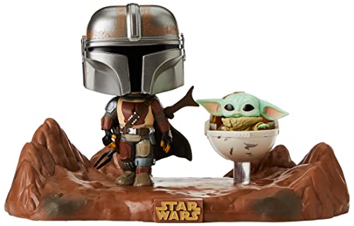 Funko 49930 POP Moment Mandalorian & Child The Mandalorian Sammelbares Spielzeug, Folie, Mehrfarben, Standard