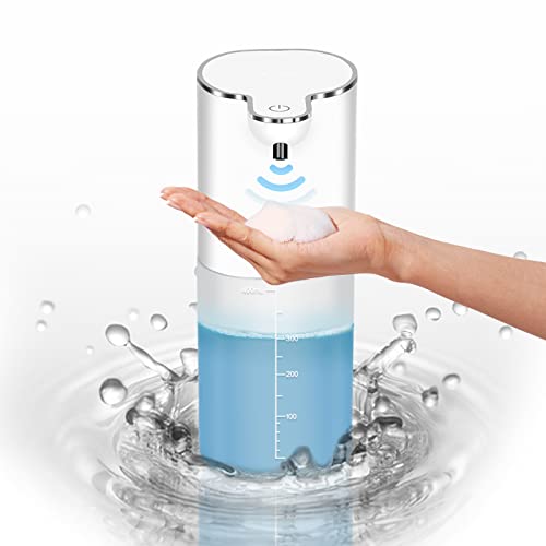 AIBISTAR Seifenspender Automatisch Wandbefestigung, 400 ML Induktiver Berührungsloser Flüssigkeitsspender, 4 Gänge Einstellbare Schalter, IPX5 Wasserdicht,Geeignet für Küche,Bad und Hotel