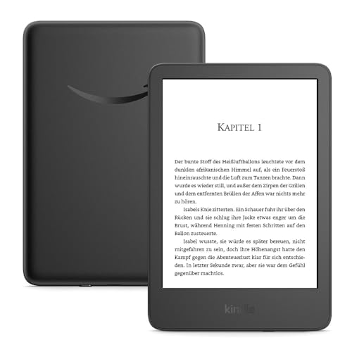 Der neue Amazon Kindle (16 GB) – Der leichteste und kompakteste Kindle, mit blendfreiem Bildschirm, schnellerem Umblättern, anpassbarem Frontlicht und langer Akkulaufzeit – ohne Werbung – schwarz