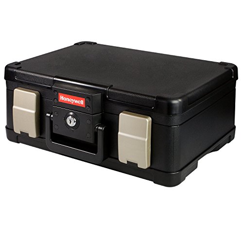 Feuerfeste Wasserdichte Dokumentenbox Geldkassette 40,7 x 32,0 x 16,6 cm, DIN A4, schwarz