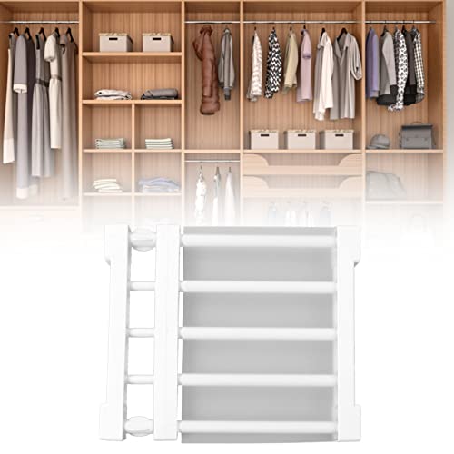 Schrank-Spannregal, Erweiterbares, Nagelfreies Schrank-Trennregal, PP-Stahlrohr, 0–20 Kg Tragfähigkeit mit Einfacher Installation, Geeignet für Schränke, Badezimmer, Küchen