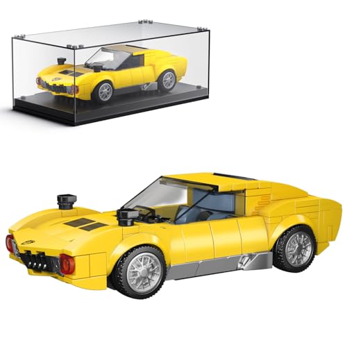Mould King 27039 Technik Speed Champion Sportwagen Klemmbausteine Rennwagen Bausteine Modell Mit Acryl-vitrine Modellautos Zum Sammeln(321 Teile)