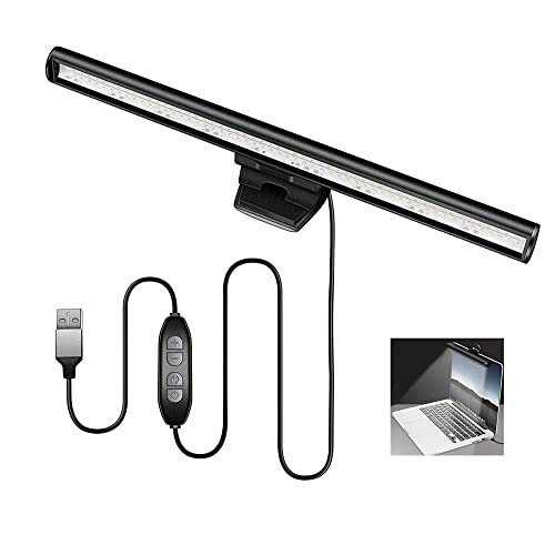 Monitor-Lampe für Laptop, LED-Display, Lampe, kein Blenden oder Flimmern, Stromversorgung über USB, platzsparend, Verwendung zu Hause/Büro/Café