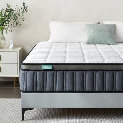 SZSL INDULGE IN COMFORT Matratze 90x200 cm 7-Zonen H4 H3 Höhe 26cm Federkernmatratze mit Öko-Tex Zertifiziert Orthopädische Taschenfederkernmatratze mit Schaumstoff 100 Nächte Probeschlafen