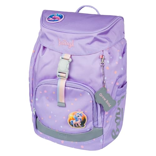 Baagl Schulranzen für 1. Klasse Mädchen, Airy Schulrucksack, Ultraleicht Schule Tasche Kinder, Schultasche, Grundschule Ranzen (Lieblingstiere)