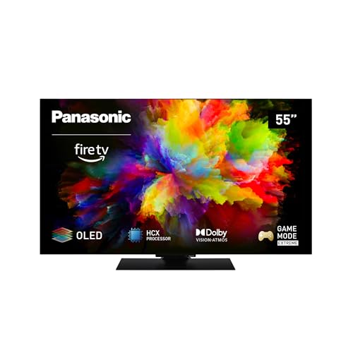 Panasonic TV-55Z80AEZ, Z80 Serie 55 Zoll 4K Ultra HD OLED Smart TV, 2024, Fire TV, Dolby Vision & Atmos, Game Mode Extreme, Alexa Sprachsteuerung, Airplay, Schwarz