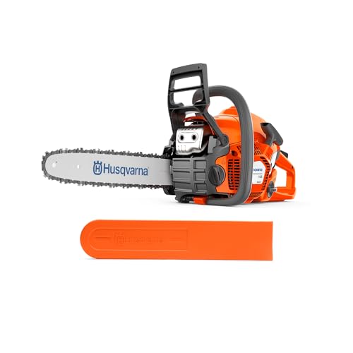 Husqvarna 135 Mark II Benzin-Kettensäge - 38 cc X-Torq® Motor, 14″-Schwert, LowVib®, Smart Start®, Air Injection™, ideal für Brennholz, Baumschnitt und Gartenpflege
