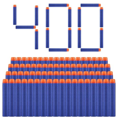 ZWOOS Darts Pfeile für Nerf 7,2 cm 400 StückRefill Darts Nachfüll Bullets Schaumstoff Darts s für Nerf N-Strike Elite Series Blasters Spielzeugpistole