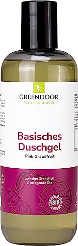 GREENDOOR Basisches Natur Duschgel Pink Grapefruit 500ml biologisch abbaubar outdoor geeignet, Bio frisch fruchtig herb, Natur für die Haut, ohne Silikon Sulfate Parabene