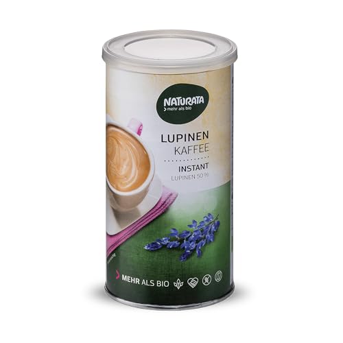 Naturata Lupinen-Kaffee Bio 100g | 100% Koffein- & Glutenfreier Kaffee-Ersatz in Bio-Qualität | Idealer Instant-Kaffee | Löslicher Kaffee hergestellt in der Schweiz | Schonend Geröstet