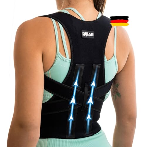 Roar® Schultergurt Haltungskorrektur, Rücken Geradehalter Zur Haltungskorrektur, Posture Corrector, Rückengurt Geradehalter, Haltungskorrektur Rücken, Ruckengurtel Fur Schmerzen, Back korsett (S)