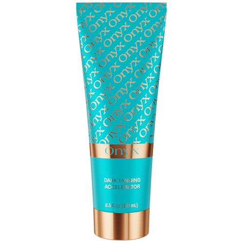 Onyx Stärkster Dark Tanning Accelerator | Bräunungsbeschleuniger & Lotion für Intensive Bräune | Für Solarium, Sonnenstudio & Außenbräune | Tiefe, Feuchtigkeitsspendende Bräune | Schnelleres Tanning