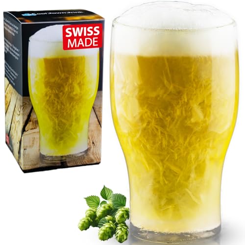 1 x 480ml selbstkühlendes Bierglas von CoolDownDrink - Vergiss Eiswürfel - Kühle Deine Getränke ohne diese zu verwässern. Für erfrischend kühles Bier