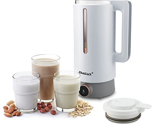 Steba Smoothie Maker, 10 Automatikprogramme, 600 ml Fassungsvermoegen, Hohe Temperaturgenauigkeit, 2 Sicherheitsmikroschalter, OLED-Display, Zeitvorwahl bis 12 h, VDM 2