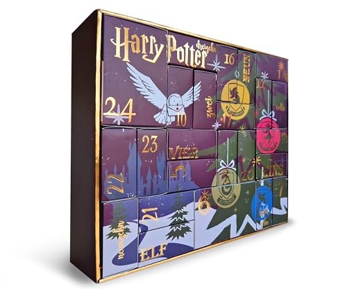 HARRY POTTER ® | Original Adventskalender | 24 Paar Socken Für Damen | Weihnachtskalender Mit Füßlingen + Langen Socken | Größe 37-41 | OEKO-TEX ®