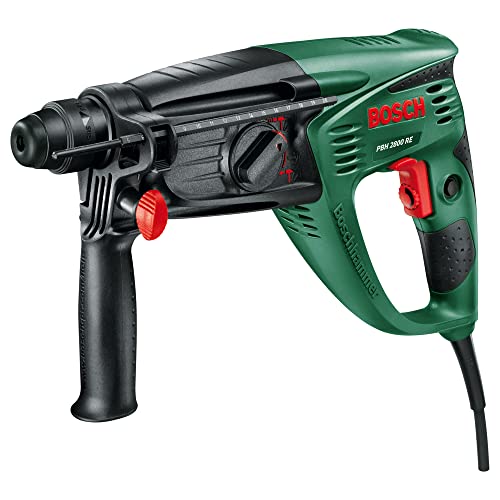 Bosch Home and Garden Bohrhammer PBH 2800 RE (Flachmeißel, Tiefenanschlag, Zusatzhandgriff, Koffer (720 W, Bohr-Ø Beton 26 mm)), 0603393000