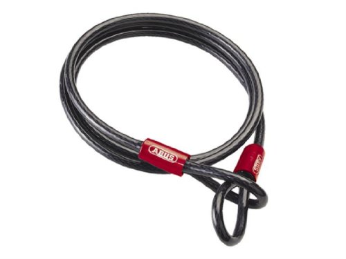 ABUS Schlaufenkabel Cobra 10/200 - Stahlseil mit Kunststoff ummantelt - 2 m lang, 10 mm stark - Sicherung für Fahrrad- und Motorrad-Zubehör - Schwarz, Black, 200 cm